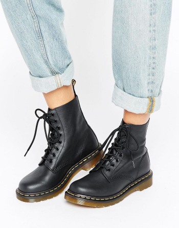 Dr Martens 1460 Pascal 8 Eye Crne - Ženske Čizme | 59168BDYE